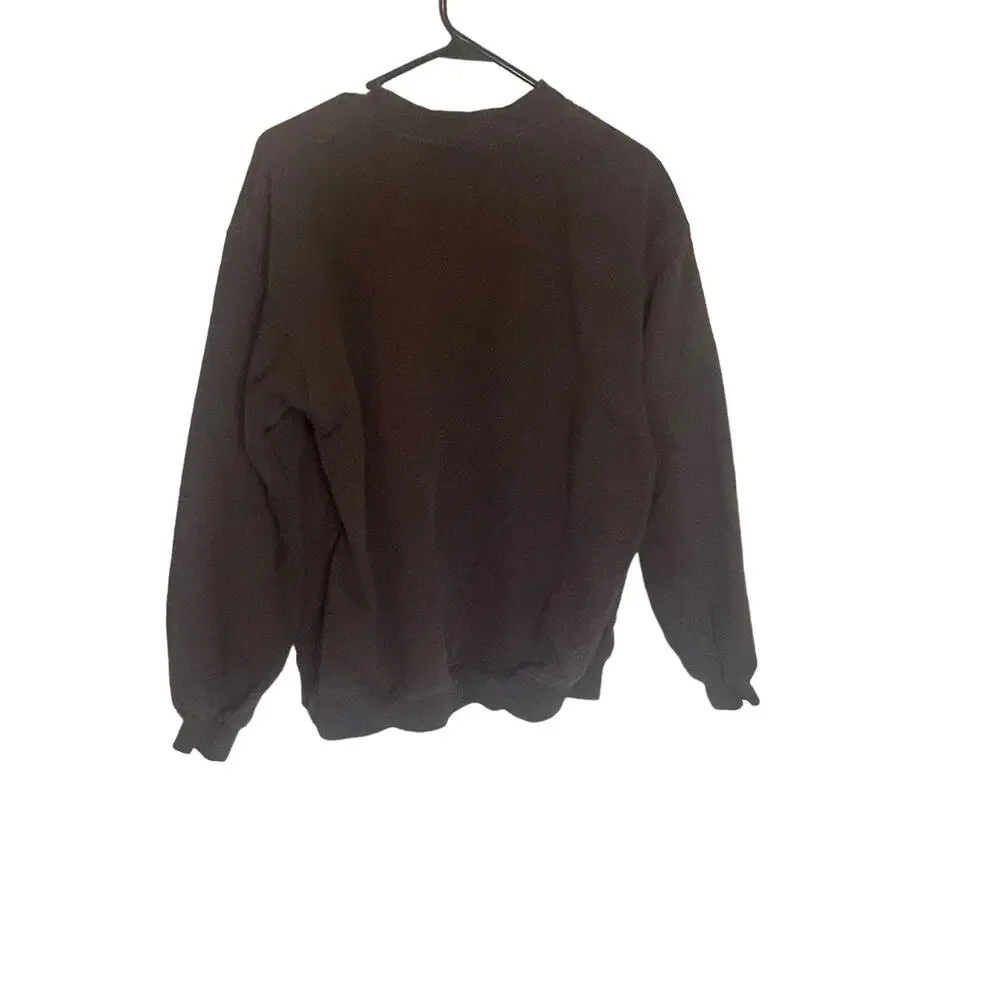 Psyco Skaterboards Men's Size Medium Chocolate Brown Crewneck Sweater‎